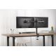 16. DIGITUS DOPPEL-TISCHHALTERUNG MIT KLEMME 2XLCD MAX. 32" MAX. BELASTUNG 2X 8KG NEIGBAR UND SCHWENKBAR SCHWARZ DA-90400