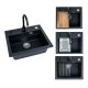 Spüle ATROX30 G91 mit Mischbatterie, Schwarz