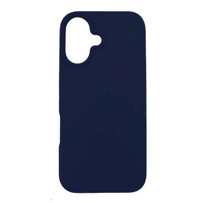 6. 3mk Silikonhülle für iPhone 16 Plus - Marineblau