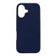 6. 3mk Silikonhülle für iPhone 16 Plus - Marineblau