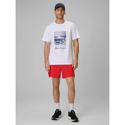 4. Herren-T-Shirt mit Aufdruck, regulär, Größe 4F 4FWSS26TTSHM2783-10S