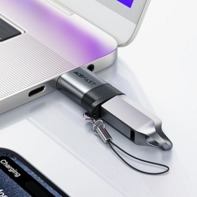 6. Acefast J8 USB-C-auf-USB-A-Adapter – Grau