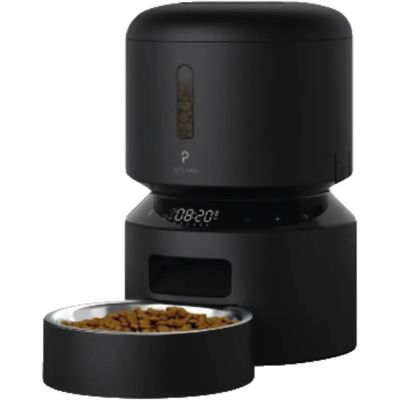 2. Petlibro Futter- und Wasserspender für Hunde und Katzen, Schwarze Katze, Automatischer Haustierfutterautomat