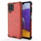 Honeycomb Handyhülle Schutzhülle mit TPU Rahmen für Samsung Galaxy A22 4G rot