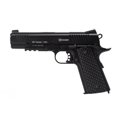 4. RANGER 1911 Tactical KWC Luftpistole Kal. 4,5 BBs BLOW BACK 17 Schuss VOLLMETALL CO2 (AAKCMB770AZB)