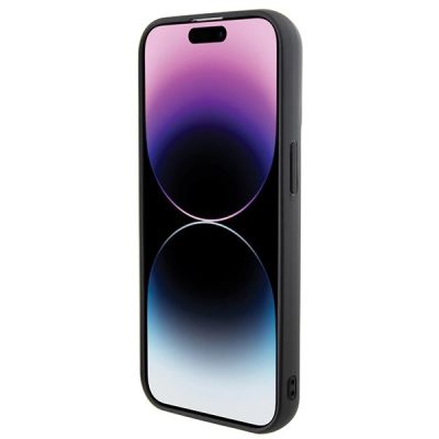 5. Karl Lagerfeld 3D Rubber Multi Logo Hülle für iPhone 15 – Schwarz