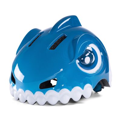 2. Wozinsky Kinderfahrradhelm mit Dinosaurier-Motiv, Größe S – Blau