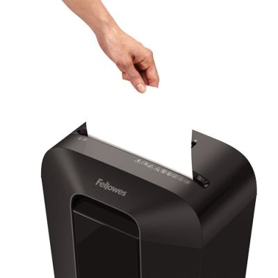 3. Fellowes LX70 Aktenvernichter, 4407501, schwarz, 18 Liter, zerkleinert bis zu 11 A4-Blätter (70 g/m²) gleichzeitig in 4 × 40 mm große Partikel (P-4/T-4), Sicherheitsverriegelung