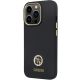 2. Guess 4G Silikon-Logo-Strass-Hülle für iPhone 13 Pro Max – Schwarz