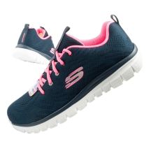 Skechers Graceful-Get Damen Sportschuhe bequem leicht atmungsaktiv Marineblau