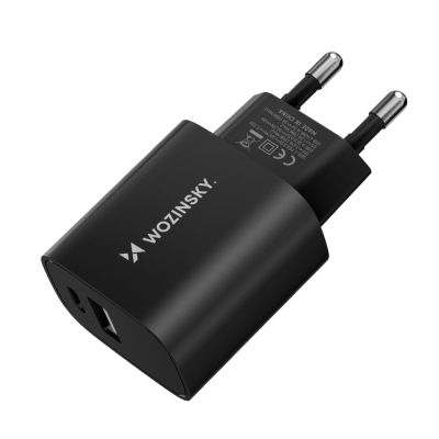 Wozinsky WGWCB USB-A USB-C 20W Wandladegerät - Schwarz