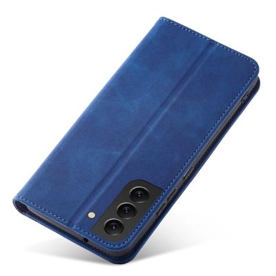 7. Magnet Fancy Case für Samsung Galaxy S23+ Flip Cover Wallet Stand blau