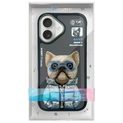 12. Nimmy Cool&Cute 2.0 Hundehülle für iPhone 16 - Schwarz