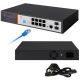 11. Extralink VICTOR | PoE-Switch | 8x Gigabit PoE/PoE+, 2x SFP, 1x Konsolenanschluss, 150 W, Managed