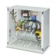 Generatorbox für Photovoltaikanlage mit 1 MPPT und DC-Brandschutzschalter / Phoenix-Contact / 1000DC / Box 1MPPT / 1137053 / Enthält: Überspannungsschutz Typ T1/T2, DC-Brandschutzschalter mit Fernzugriff, abgedichtetes Gehäuse (IP65) mit Kabelverschraubungen