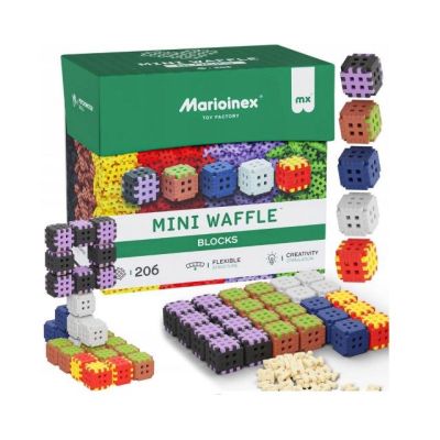 4. Marioinex Mini-Waffel-Bausteine, 206 Teile