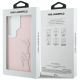 8. Karl Lagerfeld Schutzhülle mit genarbtem Logo aus Metallharz für Samsung Galaxy S26 Ultra – Pink