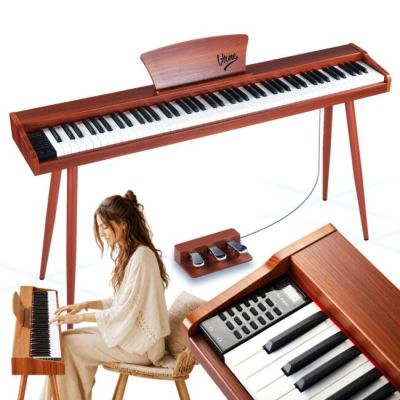 V-TONE BL-130 Vierbein-Digitalpiano, braun