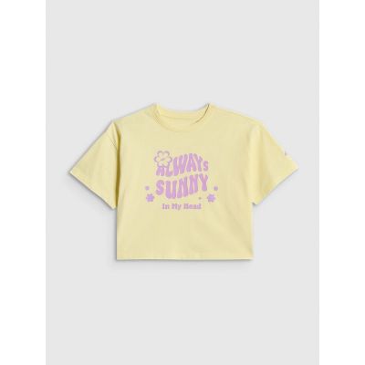 5. Lockeres T-Shirt mit Mädchenmuster 4F 4FJRSS26TTSHF3908-72S