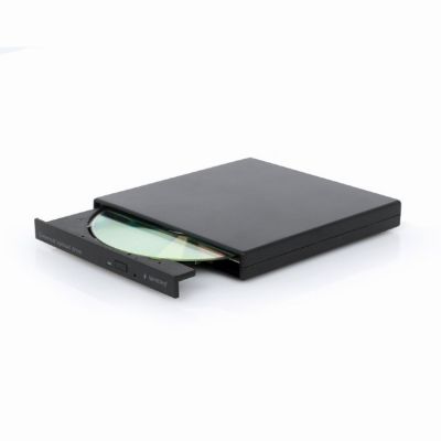 GEMBIRD Externes Laufwerk: 8x DVD, 24x CD, USB 2.0, Schwarz