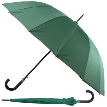 Langer halbautomatischer Regenschirm mit 16 Streben, grün, SEMI LINE