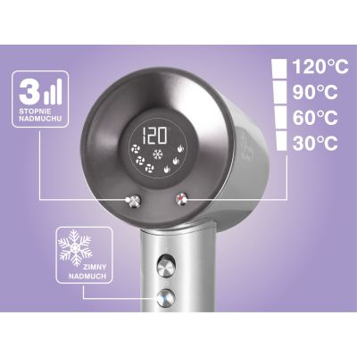 14. ELDOM Haartrockner HT280 1500 W LED-Anzeige