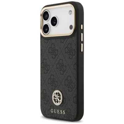 2. Guess 4G Strass Logo MagSafe Hülle für iPhone 18 Pro Max / 17 Pro Max – schwarz