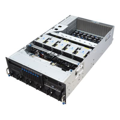 4. Asus Rack-Plattform (4U) ESC8000A-E13X AMD EPYC 9005 (8xNVMe, 2xM.2, 2x10Gbe, 8xQSFP, IPMI, R3200W)