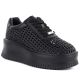 Damen-Sneaker mit Plateausohle, luftiges Design, schwarz, Modell Goe TT2N4043