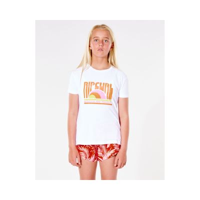 5. RIP CURL Surf Revival Tee T-Shirt - Mädchen - weiß