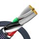 4. Baseus Crystal Shine Series Kabel USB-Kabel für schnelles Aufladen und Datenübertragung USB Typ A - Lightning 2.4A 1.2m schwarz (CAJY000001)