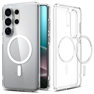 2. Spigen Ultra Hybrid Mag MagSafe Hülle für Samsung Galaxy S26 Ultra – Transparent und Weiß