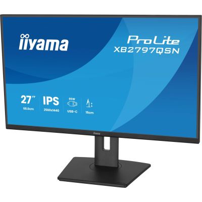 16. iiyama ProLite XB2797QSN-B1 Computermonitor 68,6 cm (27") 2560 x 1440 px Quad HD LCD Schwarz