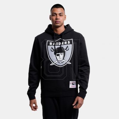 4. Mitchell & Ness NFL Team Logo Hoody Oakland Raiders M HDSSINTL1052-ORABLCK