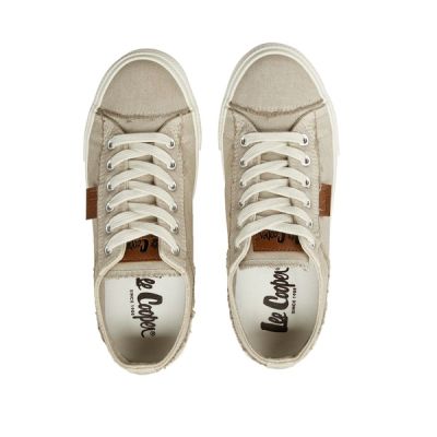 5. Lee Cooper Damen-Sportschuhe, Sneaker, modisch, beige, bequem