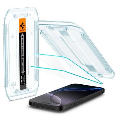 10. Spigen Glas.tR EZ Fit Tempered Glass für iPhone 16 Pro / 17 / 17 Pro - 2 Stk.