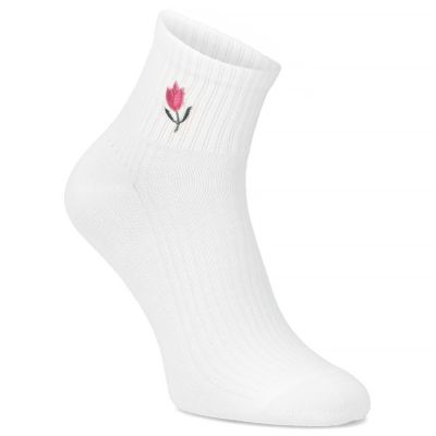 4. Filippo SD-AN06 Damen-Hohe Bambus-Socken in Creme