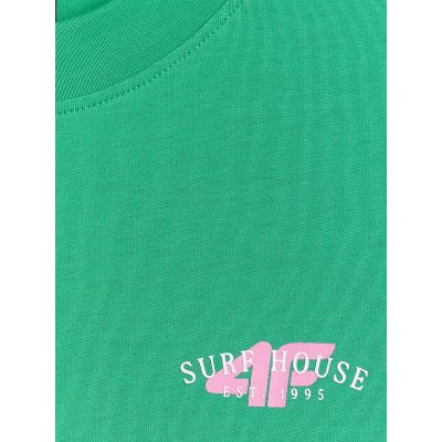 7. Locker geschnittenes Damen-T-Shirt mit Aufdruck 4F 4FRSS26TTSHF4516-42S