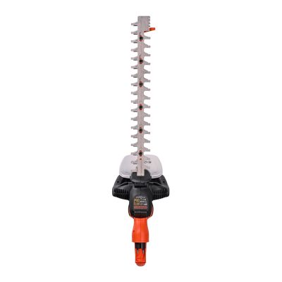 13. Black & Decker Black + Decker Elektro-Heckenschere (500W, 50 cm Schwertlänge, 22 mm Schnittstärke, Bügel-Zweithandgriff und transparentem Handschutz, für mittlere bis große Hecken)