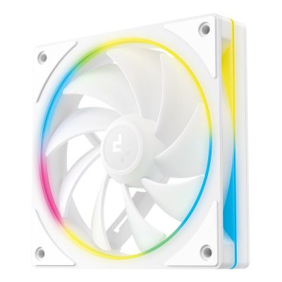 2. DeepCool FL12 SE WH 3-in-1 Computergehäuselüfter, 12 cm, Weiß