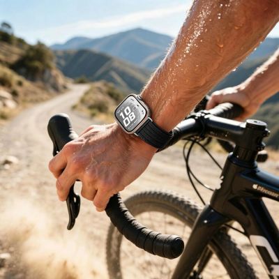 4. Tech-Protect Nylonarmband für Huawei Watch Fit 3 / 4 / 4 Pro / 5 / 5 Pro – Schwarz