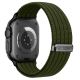 2. Tech-Protect Nylon-Sportarmband für Apple Watch 44 / 45 / 46 / 49 mm – Dunkelgrün