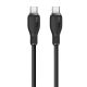 2. Baseus Pudding Series USB-C-Kabel – USB-C 100 W 1,2 m – Schwarz
