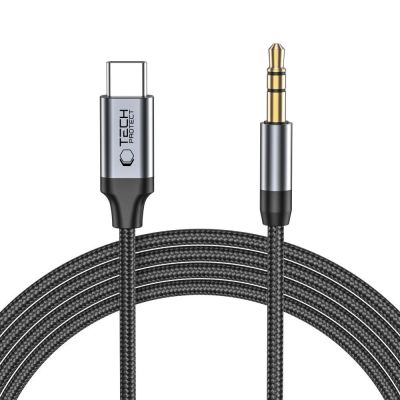 5. Tech-Protect UltraBoost Audio USB-C / 3,5-mm-Miniklinkenkabel 1 m – Schwarz