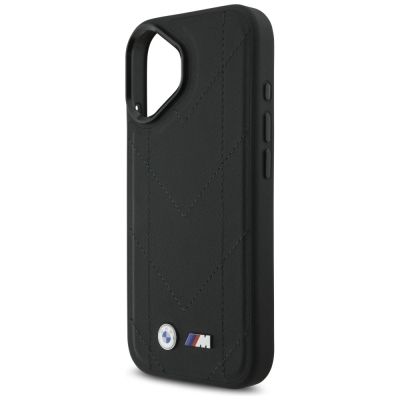 6. BMW M Quilted Logo MagSafe Case für iPhone 17 – Schwarz