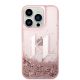 3. Karl Lagerfeld KLHCP14XLBKLCP iPhone 14 Pro Max 6.7" pink / rosa Hardcase Liquid Glitter Big KL