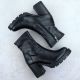 4. Schwarze Damen-Stiefeletten mit Blockabsatz Potocki 12419