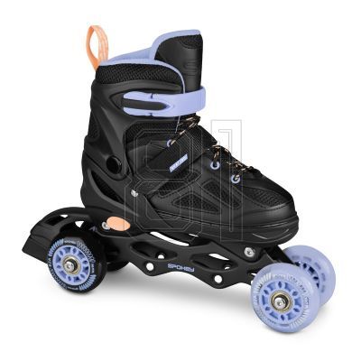 10. Spokey Quattro 4IN1 SPK-943431 Inlineskates Größe 38-41 BK/VT