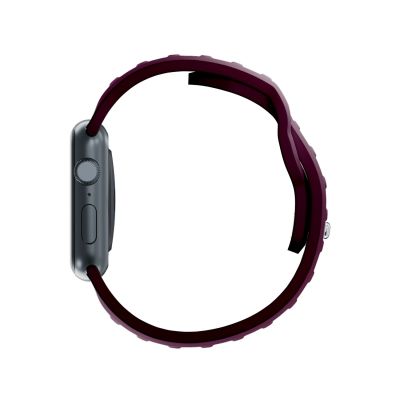 3. 3mk Silikon- Watch für Apple Watch 42 / 44 / 45 / 49 mm – Burgunderrot