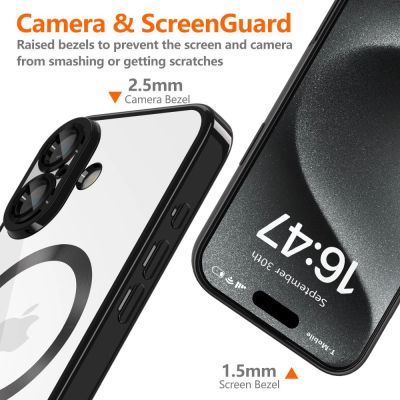 4. Tech-Protect MagFlex MagSafe Hülle für iPhone 16 – Schwarz
